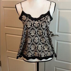 Silky Paisley Print Tank Top